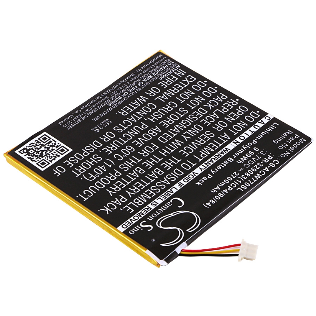 Batería de la tableta Acer CS-ACW770SL