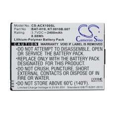 Reemplazo de batería compatible para Acer BAT-H10,KT.0010B.007