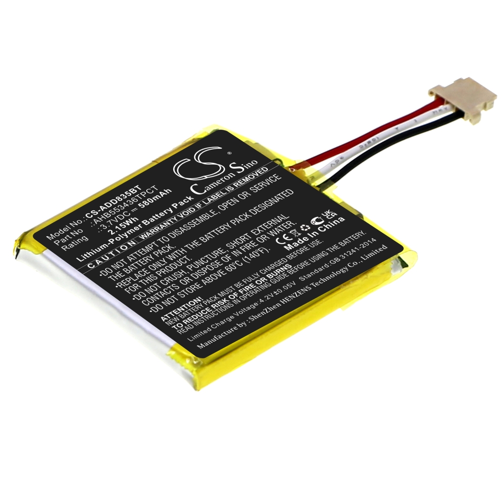 Batería de la cámara de seguridad del hogar Adt CS-ADD835BT