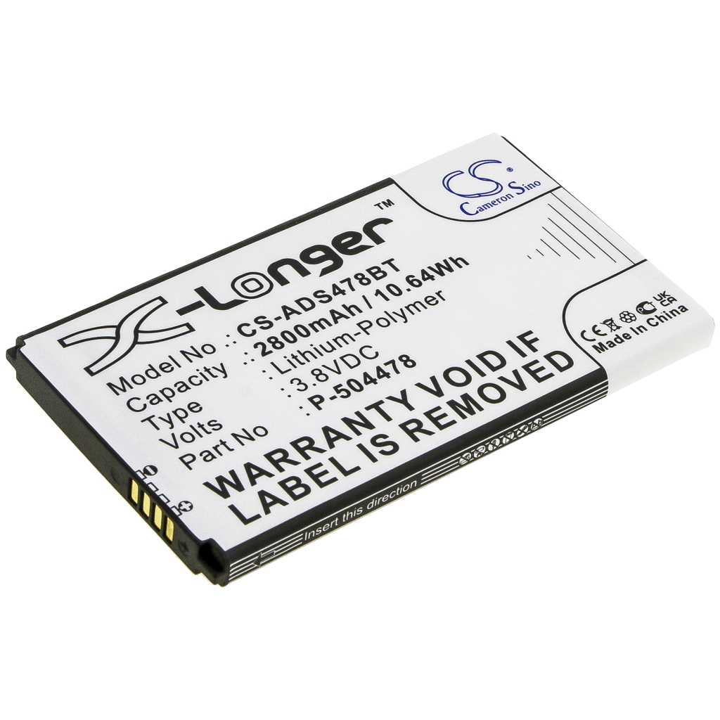 Batería de la cámara de seguridad del hogar Adt CS-ADS478BT
