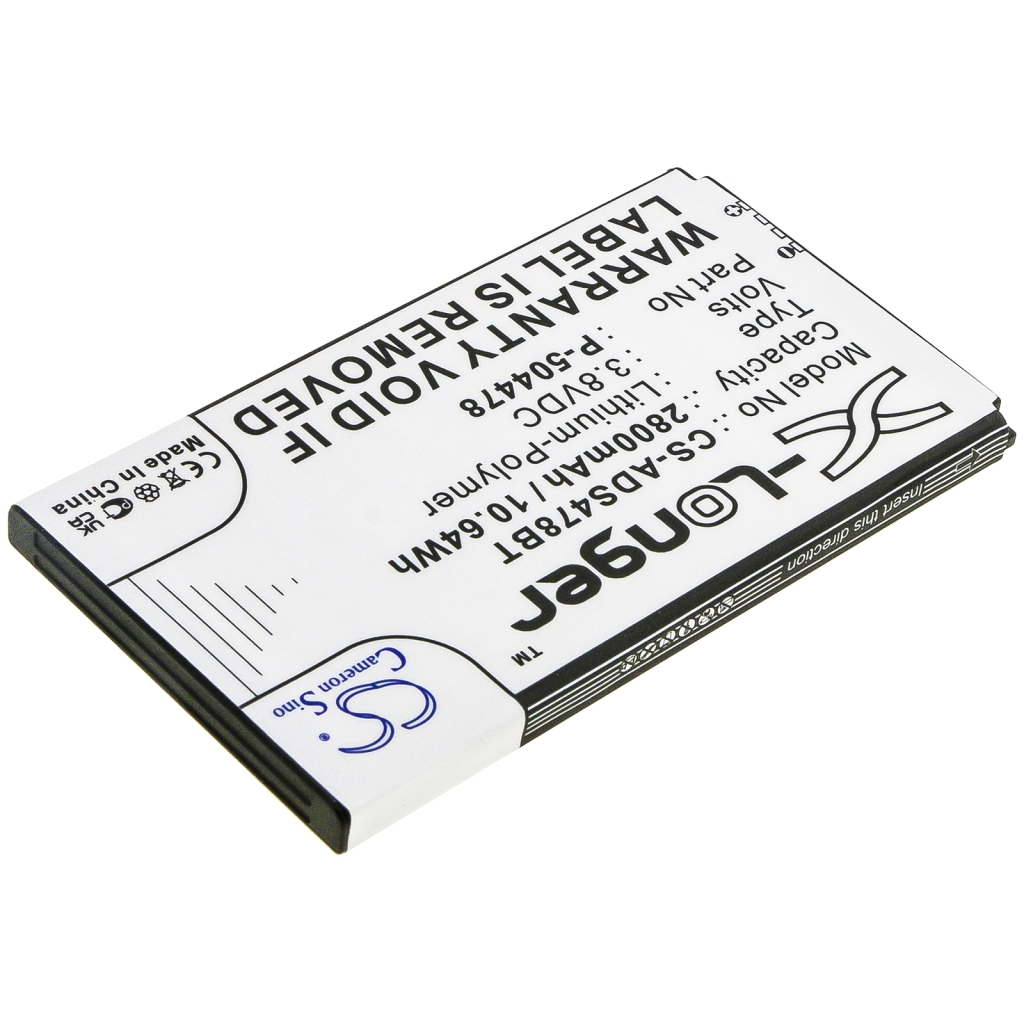 Batería de la cámara de seguridad del hogar Adt CS-ADS478BT