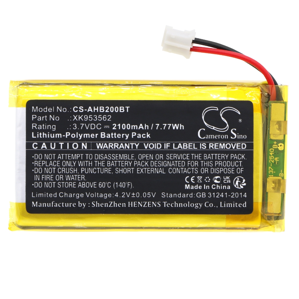 Batería de la cámara de seguridad del hogar Ajax CS-AHB200BT