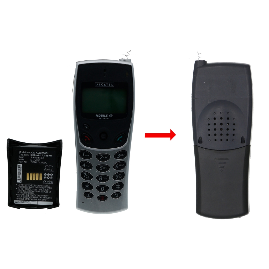 Alcatel Batería para teléfono inalámbrico CS-ALM200CL