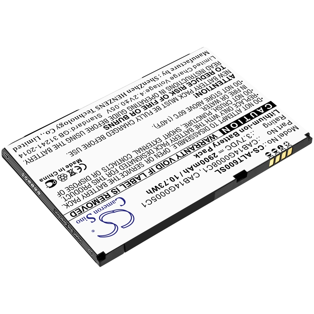 Batería de la tableta Alcatel CS-ALT600SL