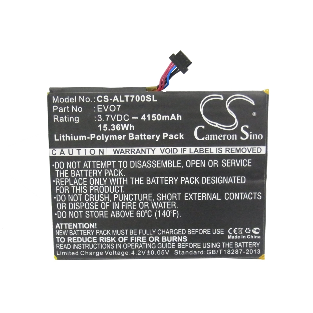 Batería de la tableta Alcatel CS-ALT700SL
