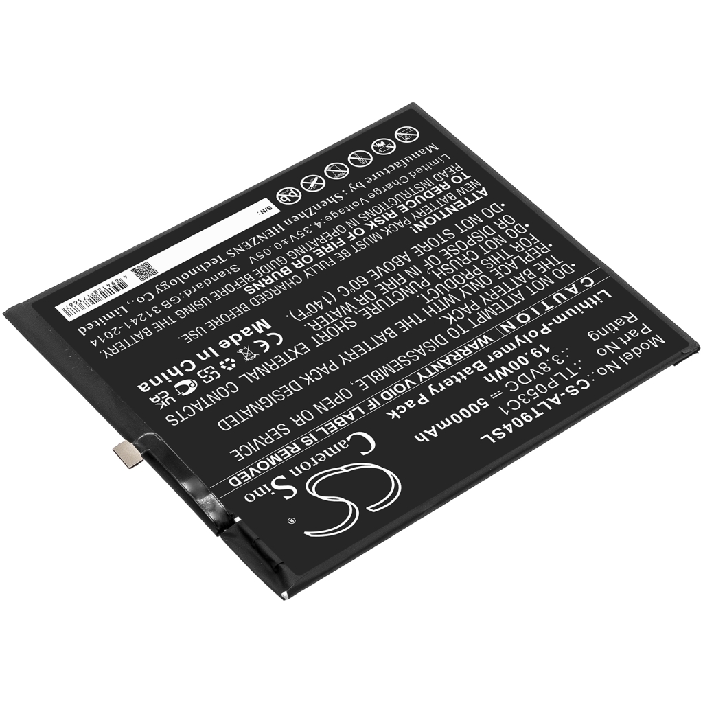 Batería de la tableta Alcatel CS-ALT904SL