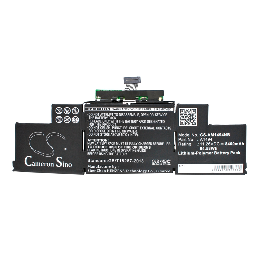 Batería para portátil Apple CS-AM1494NB