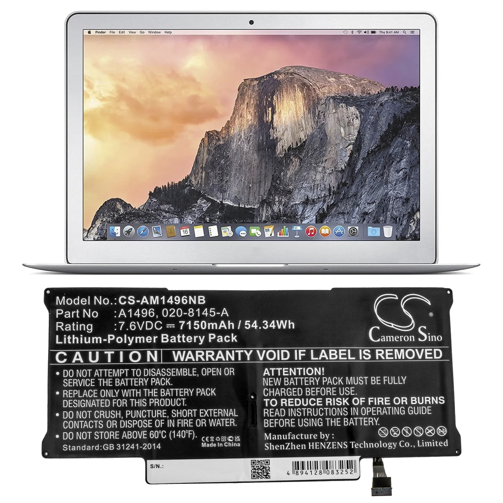 Batería para portátil Apple CS-AM1496NB
