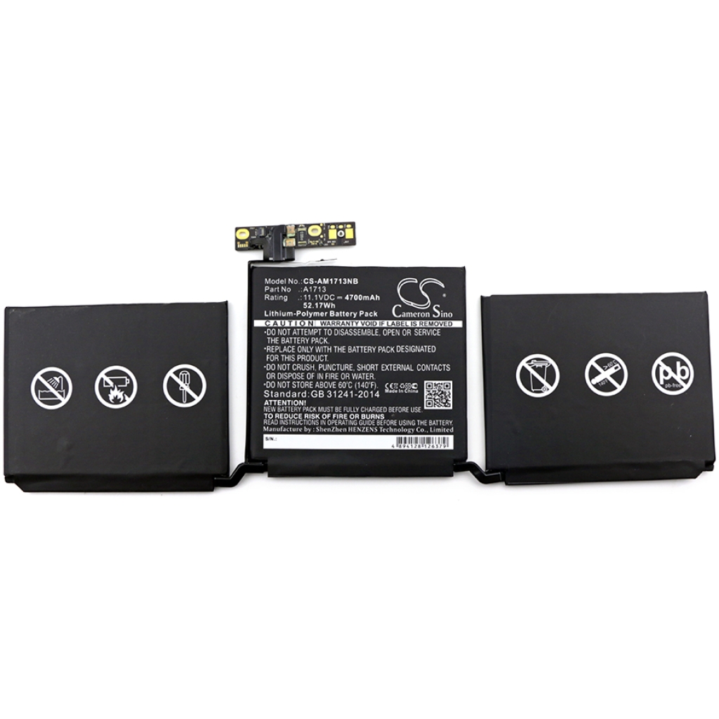 Batería para portátil Apple CS-AM1713NB
