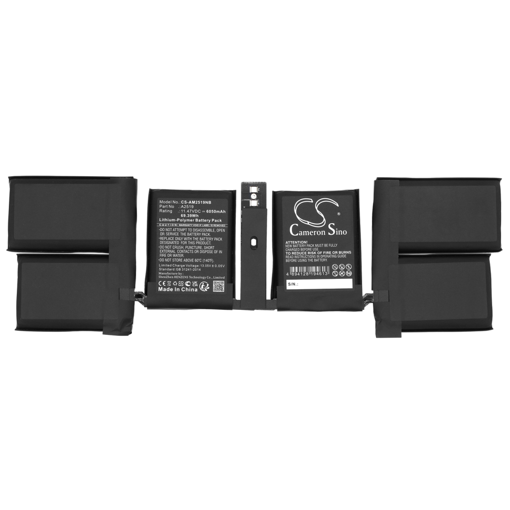 Batería para portátil Apple CS-AM2519NB