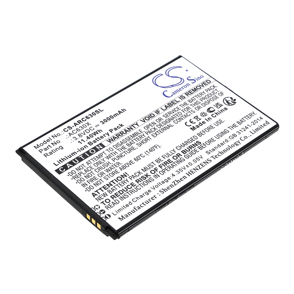 Batería del teléfono móvil Archos CS-ARC630SL