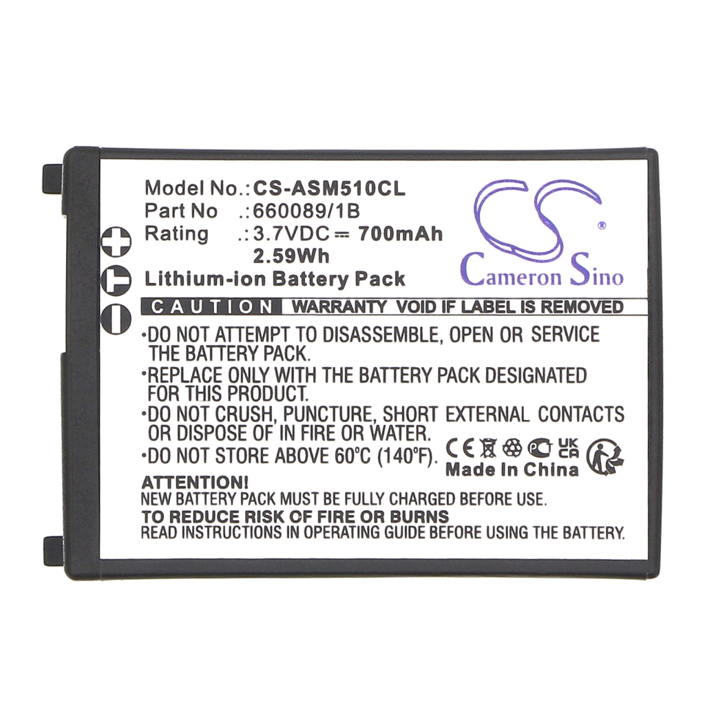 Ascom Batería para teléfono inalámbrico CS-ASM510CL