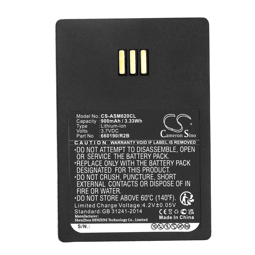 Aastra Ascom Batería para teléfono inalámbrico Innovaphone Openstage ... CS-ASM620CL