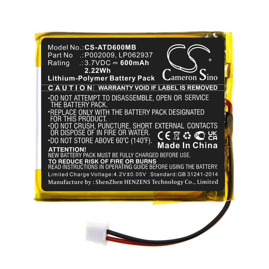 Batería de BabyPhone Alecto CS-ATD600MB