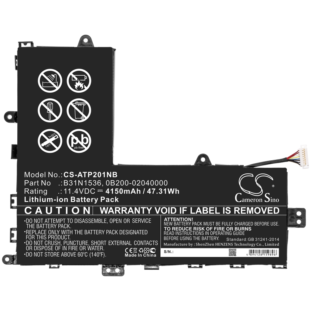 Batería para portátil Asus CS-ATP201NB