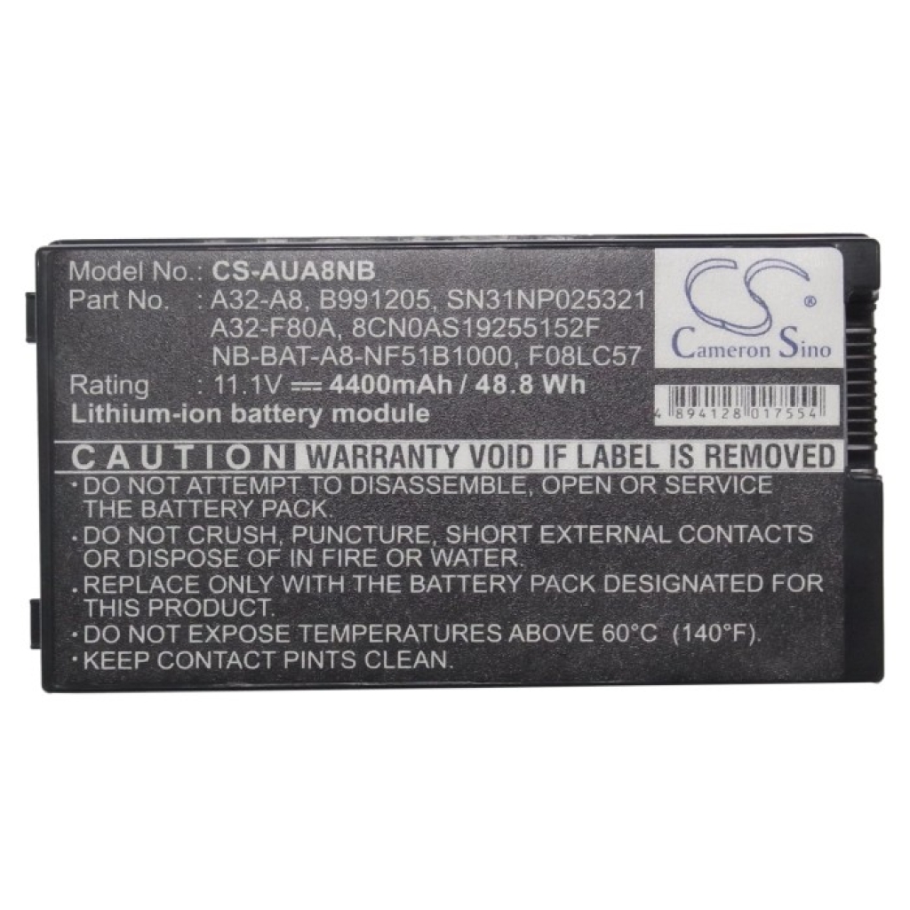 Batería para portátil Asus A8Dc