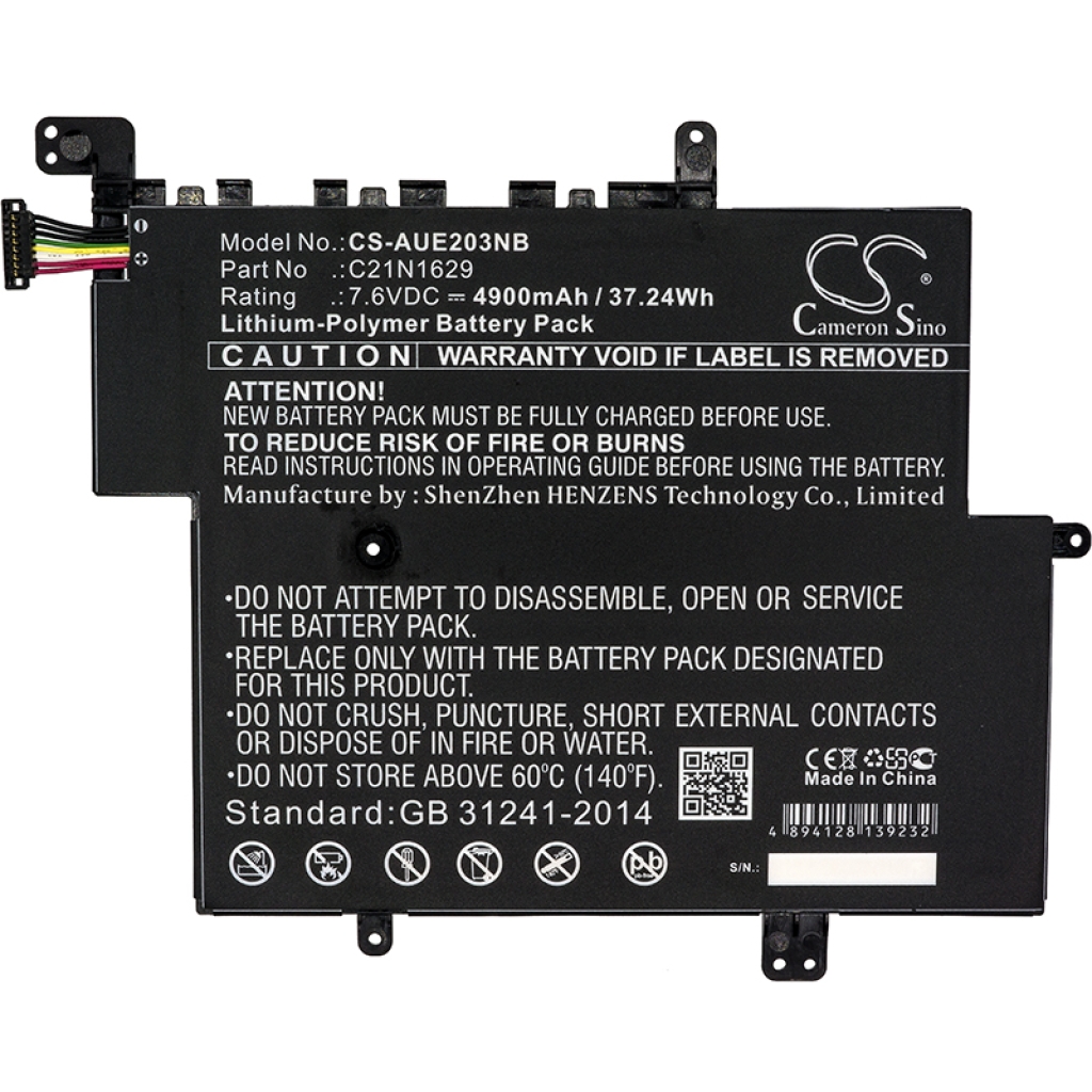 Batería para portátil Asus E203MAH-FD005T