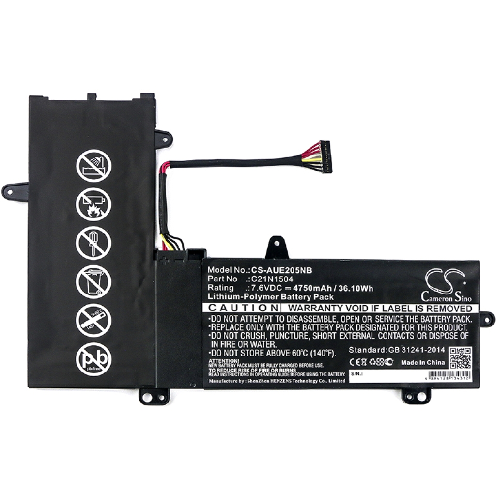 Batería para portátil Asus CS-AUE205NB