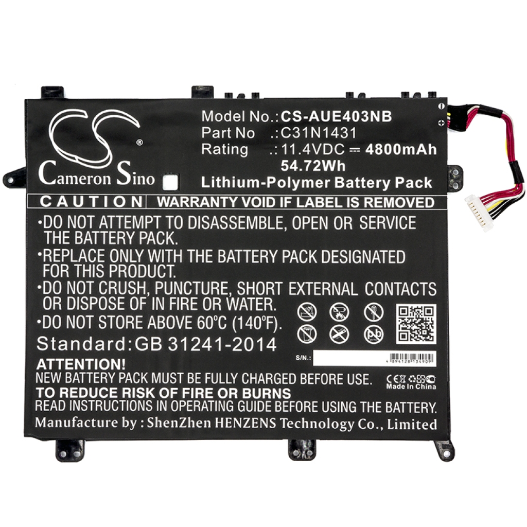 Batería para portátil Asus CS-AUE403NB