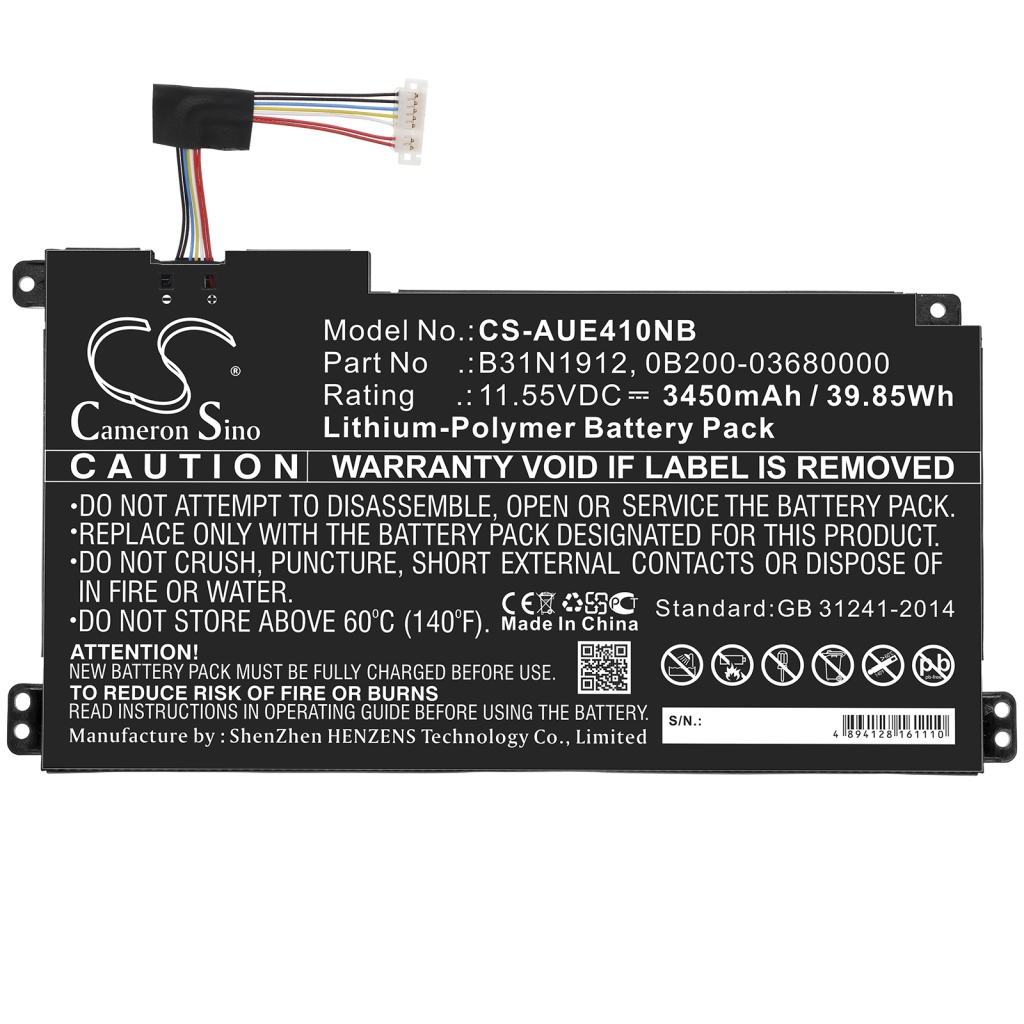 Batería para portátil Asus CS-AUE410NB