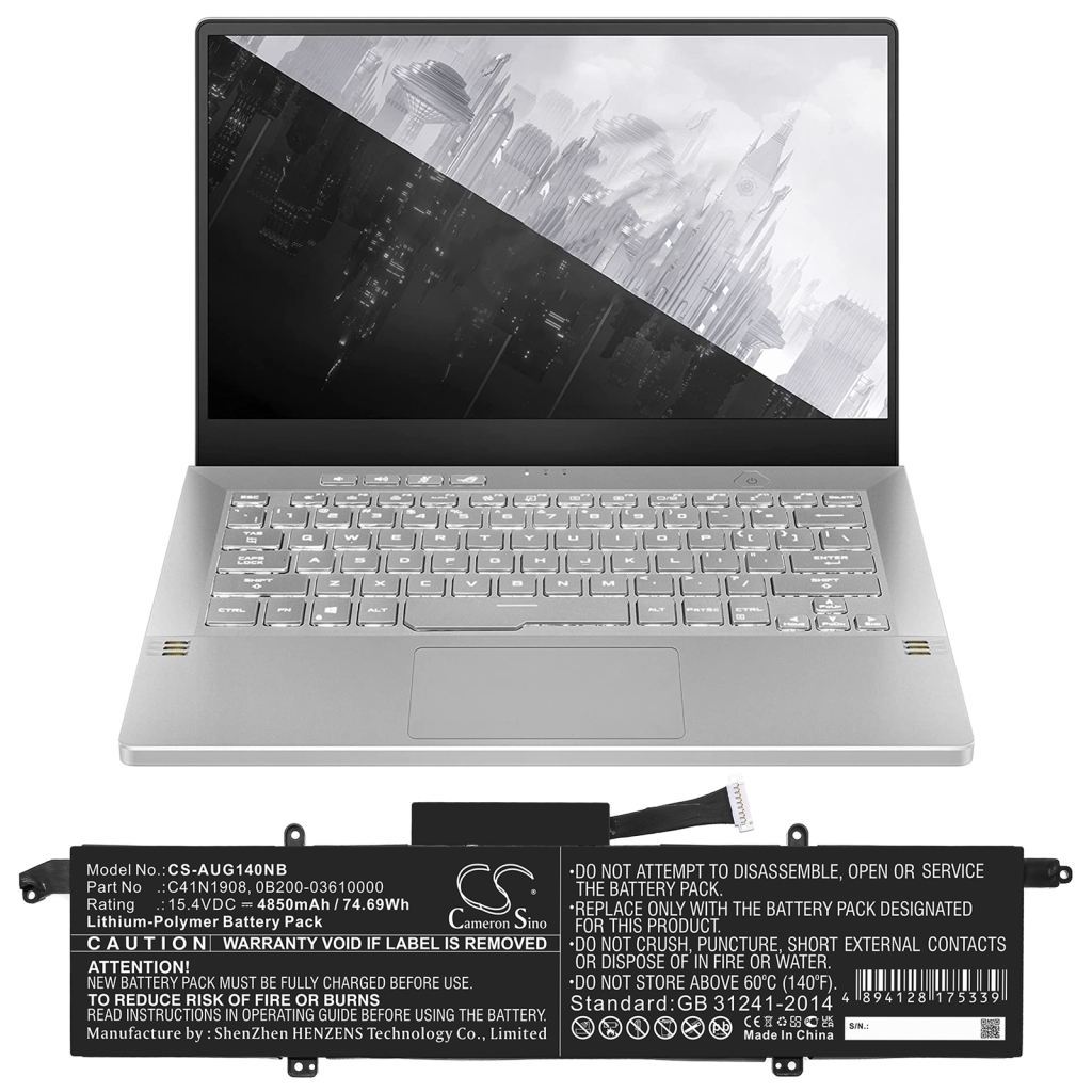 Batería para portátil Asus CS-AUG140NB