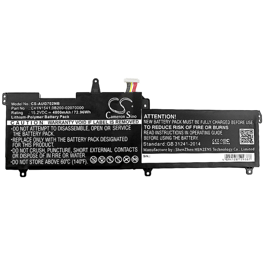 Batería para portátil Asus CS-AUG702NB