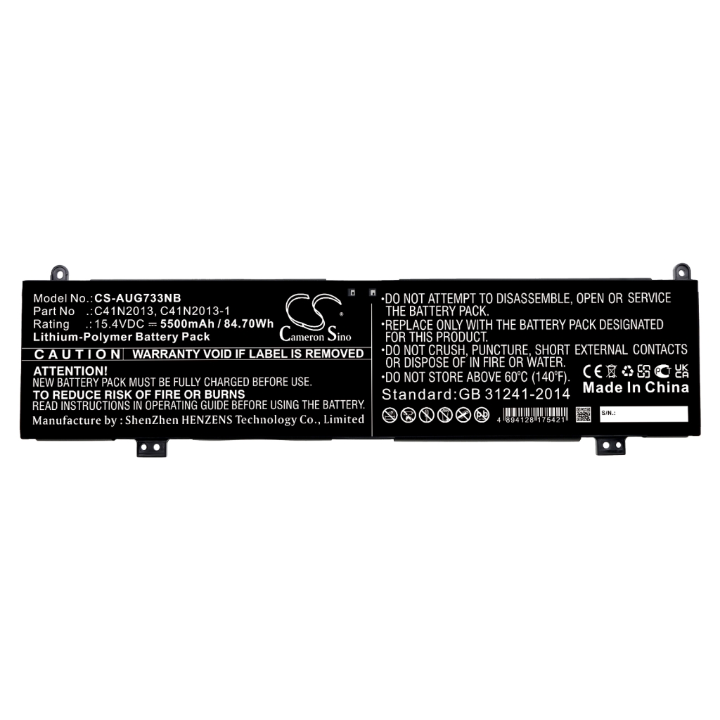 Batería para portátil Asus CS-AUG733NB