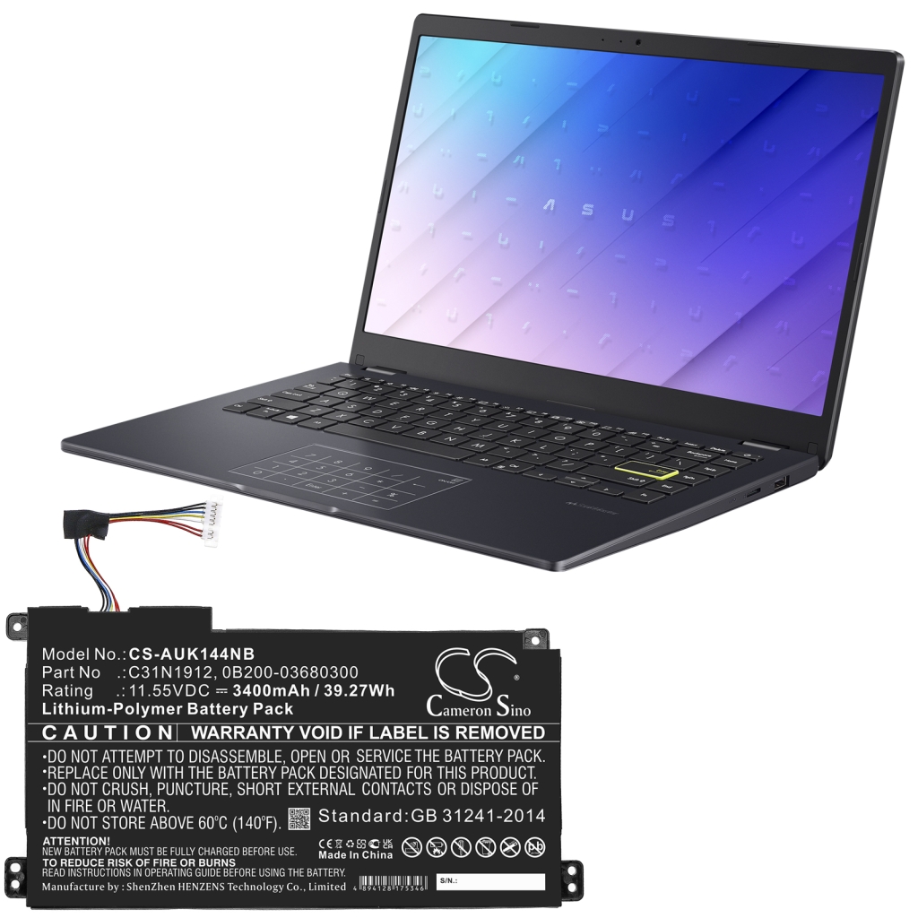Batería para portátil Asus CS-AUK144NB