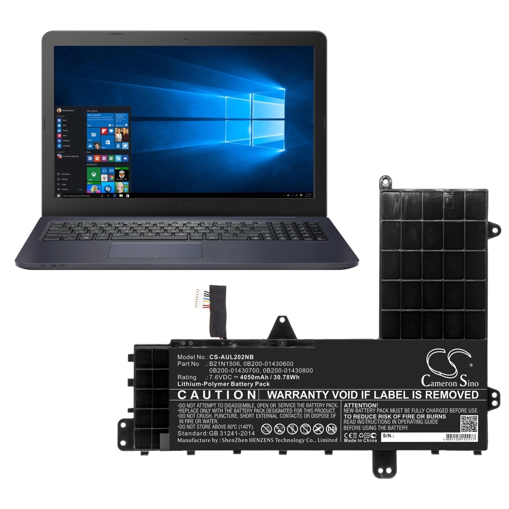 Batería para portátil Asus EeeBook E502SA-DM060T
