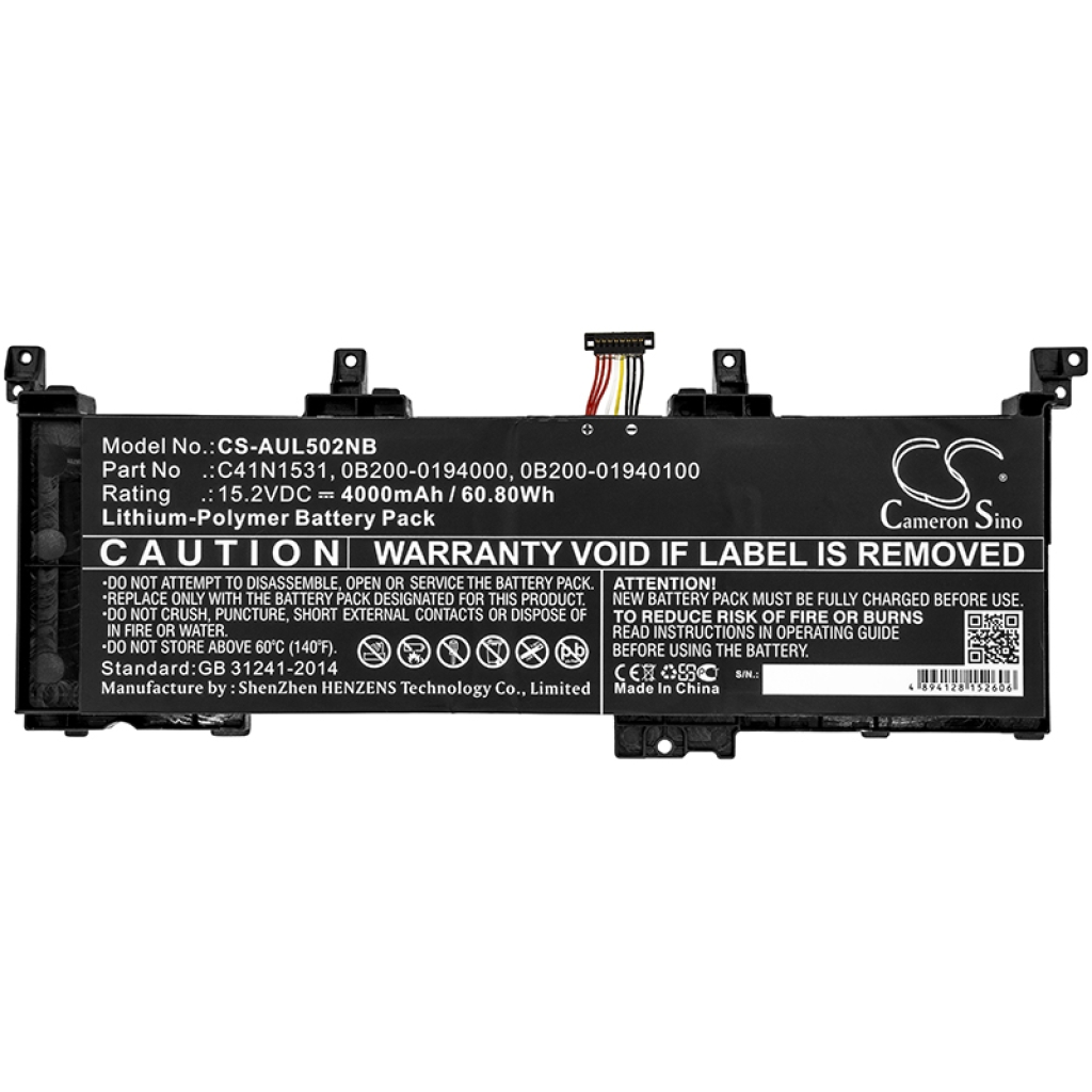 Batería para portátil Asus CS-AUL502NB
