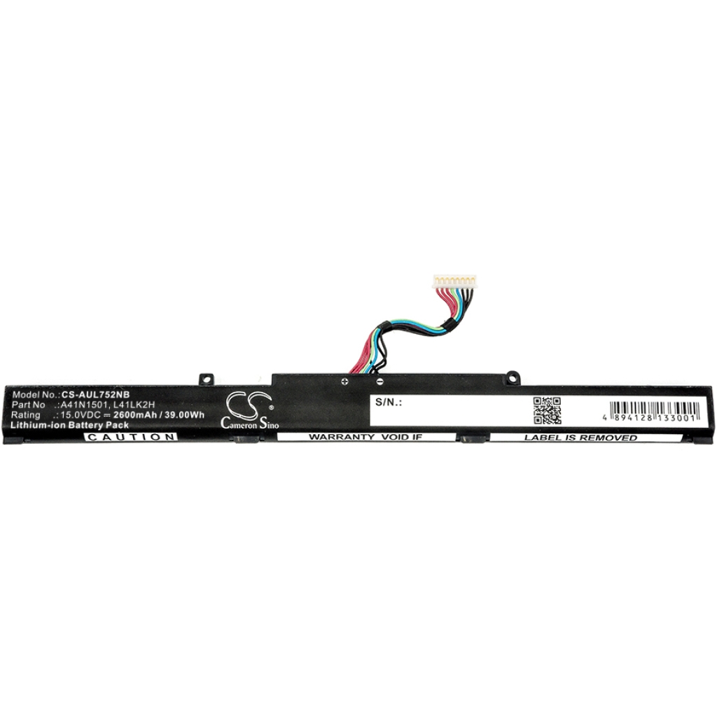 Batería para portátil Asus CS-AUL752NB