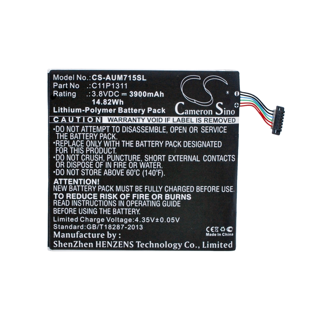 Batería de la tableta Asus CS-AUM715SL