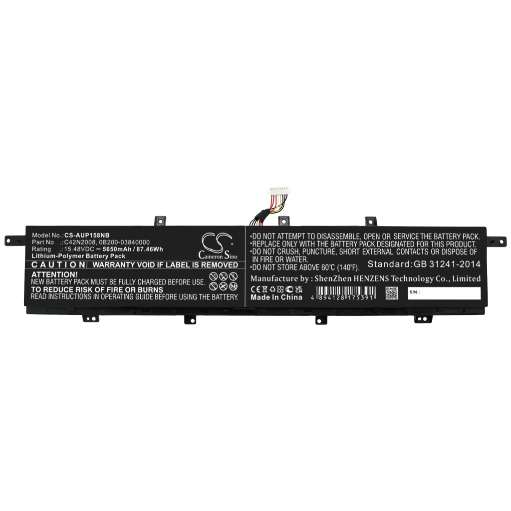 Batería para portátil Asus CS-AUP158NB