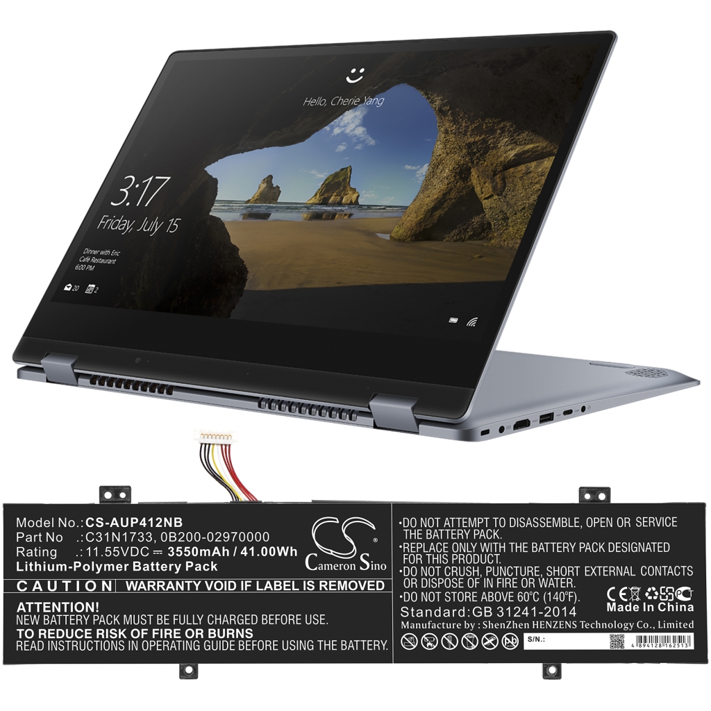 Batería para portátil Asus CS-AUP412NB
