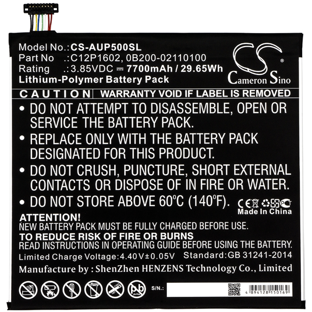 Batería de la tableta Asus CS-AUP500SL