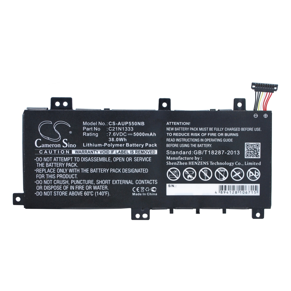 Batería para portátil Asus CS-AUP550NB