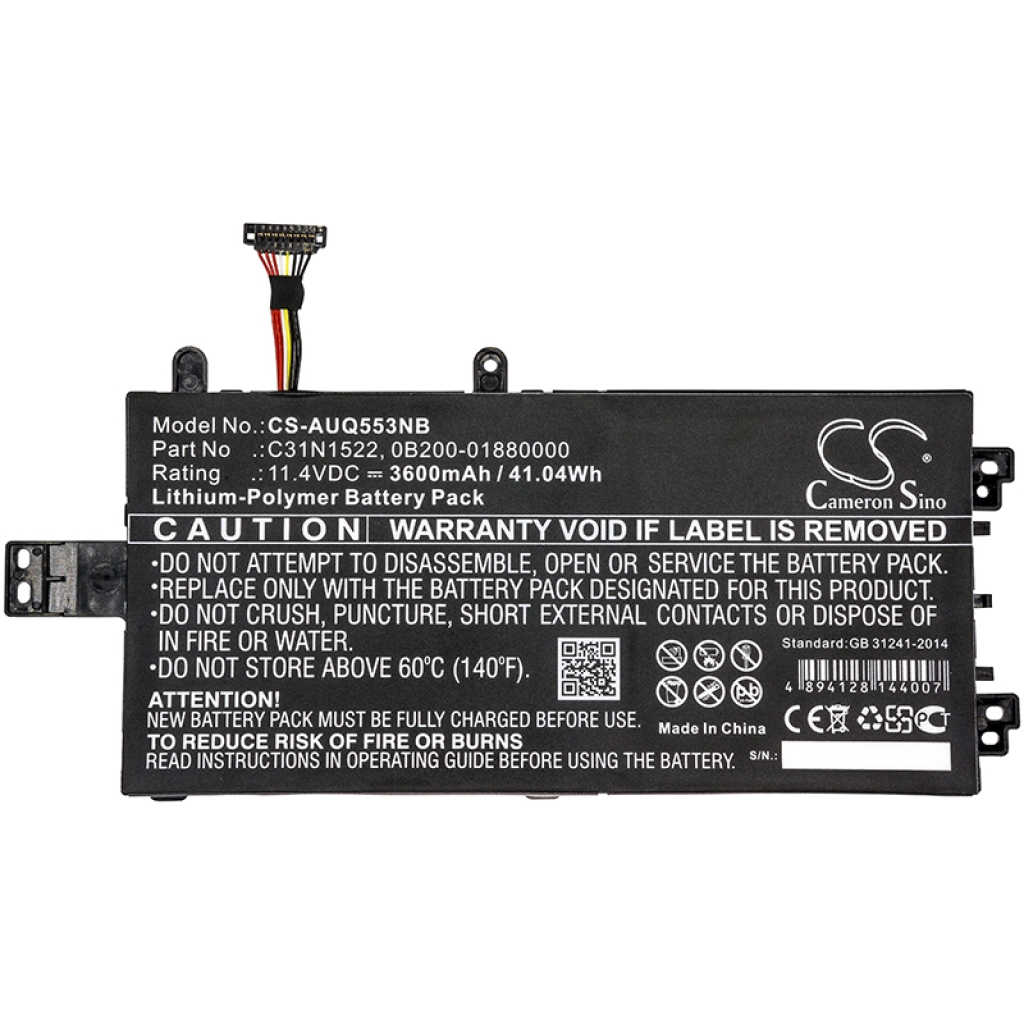 Batería para portátil Asus CS-AUQ553NB