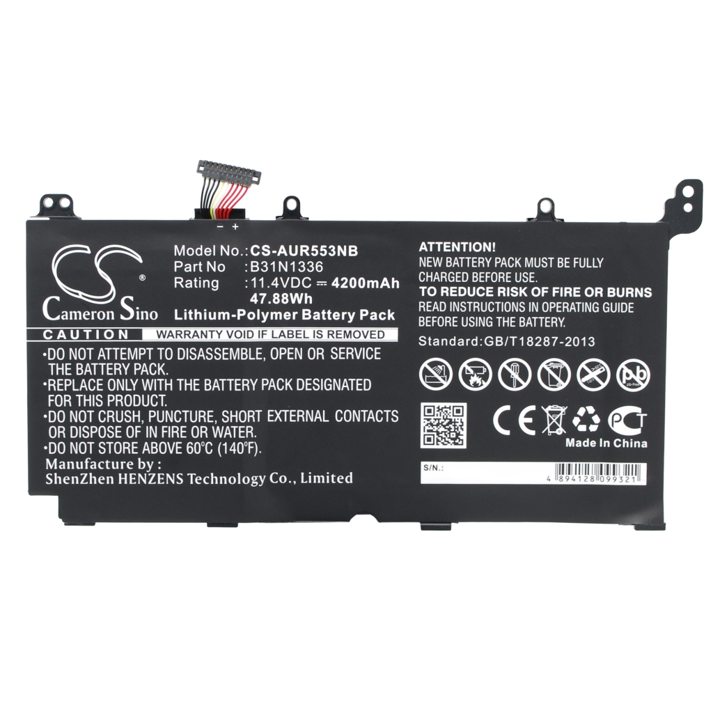 Batería para portátil Asus VivoBook V551LB-DB71T
