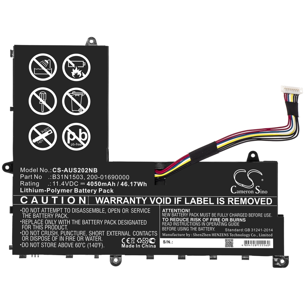 Batería para portátil Asus CS-AUS202NB