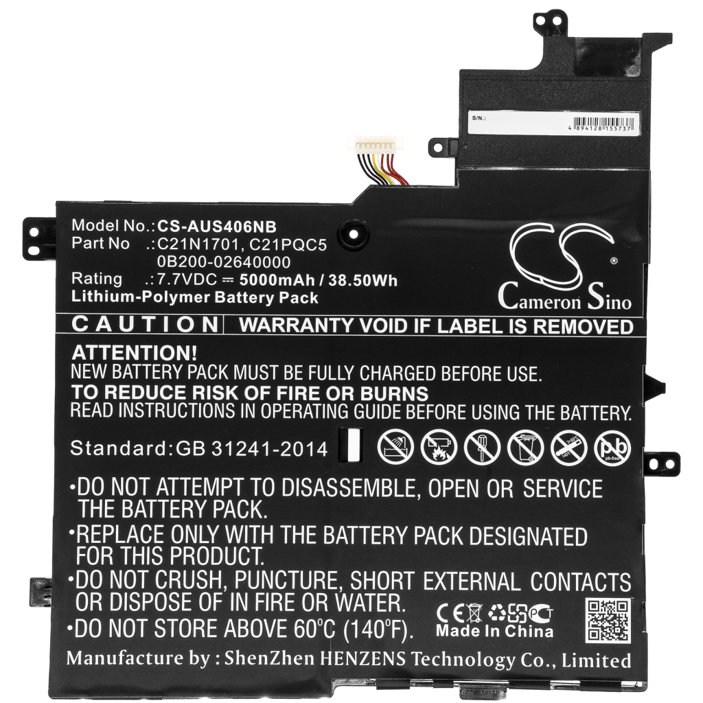 Batería para portátil Asus CS-AUS406NB