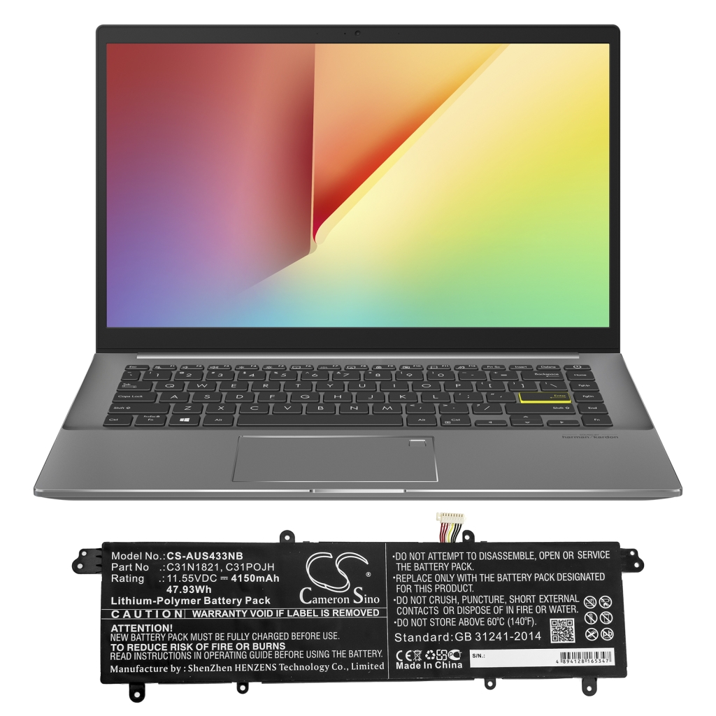 Batería para portátil Asus Vivobook S14 S433FA-EB069T