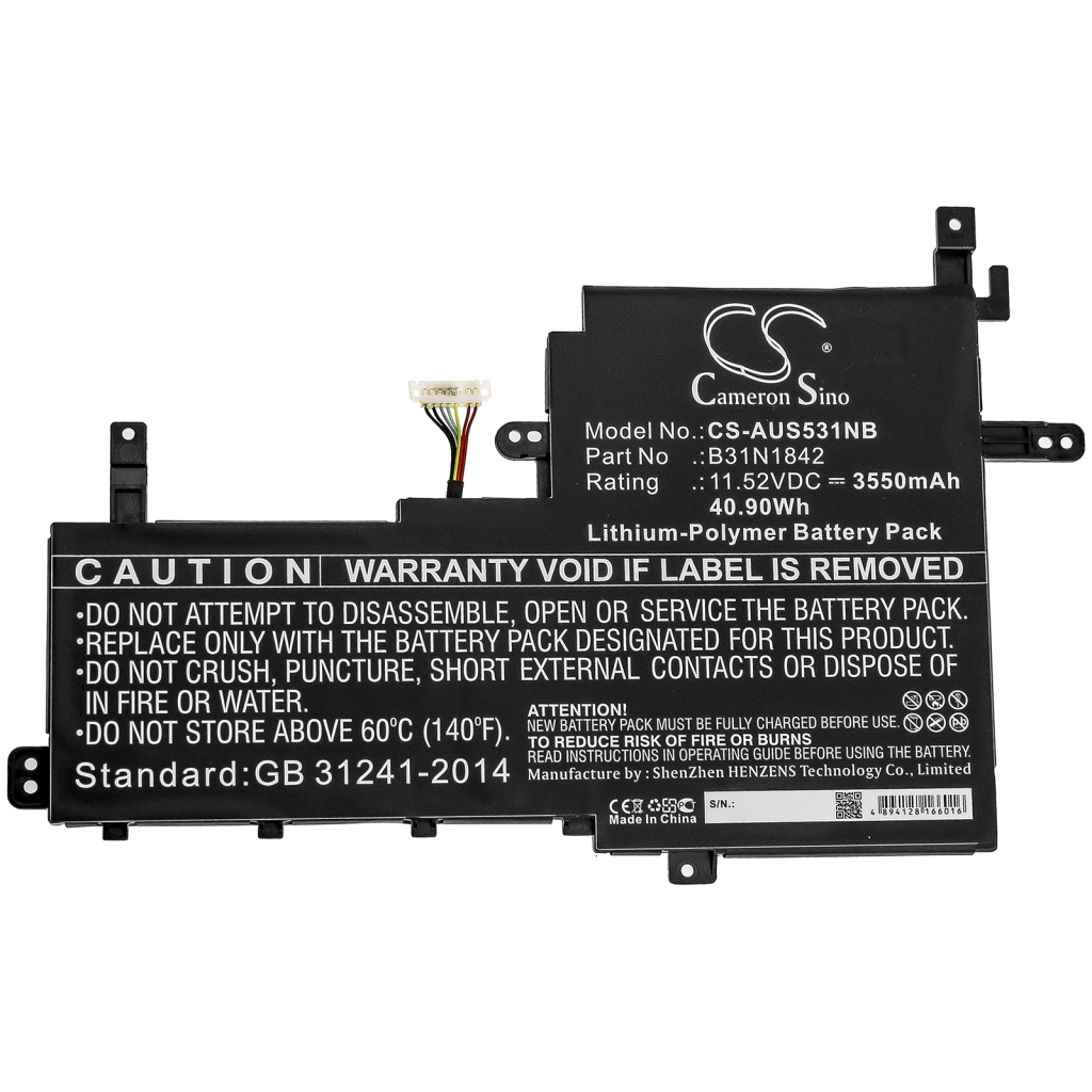 Batería para portátil Asus CS-AUS531NB