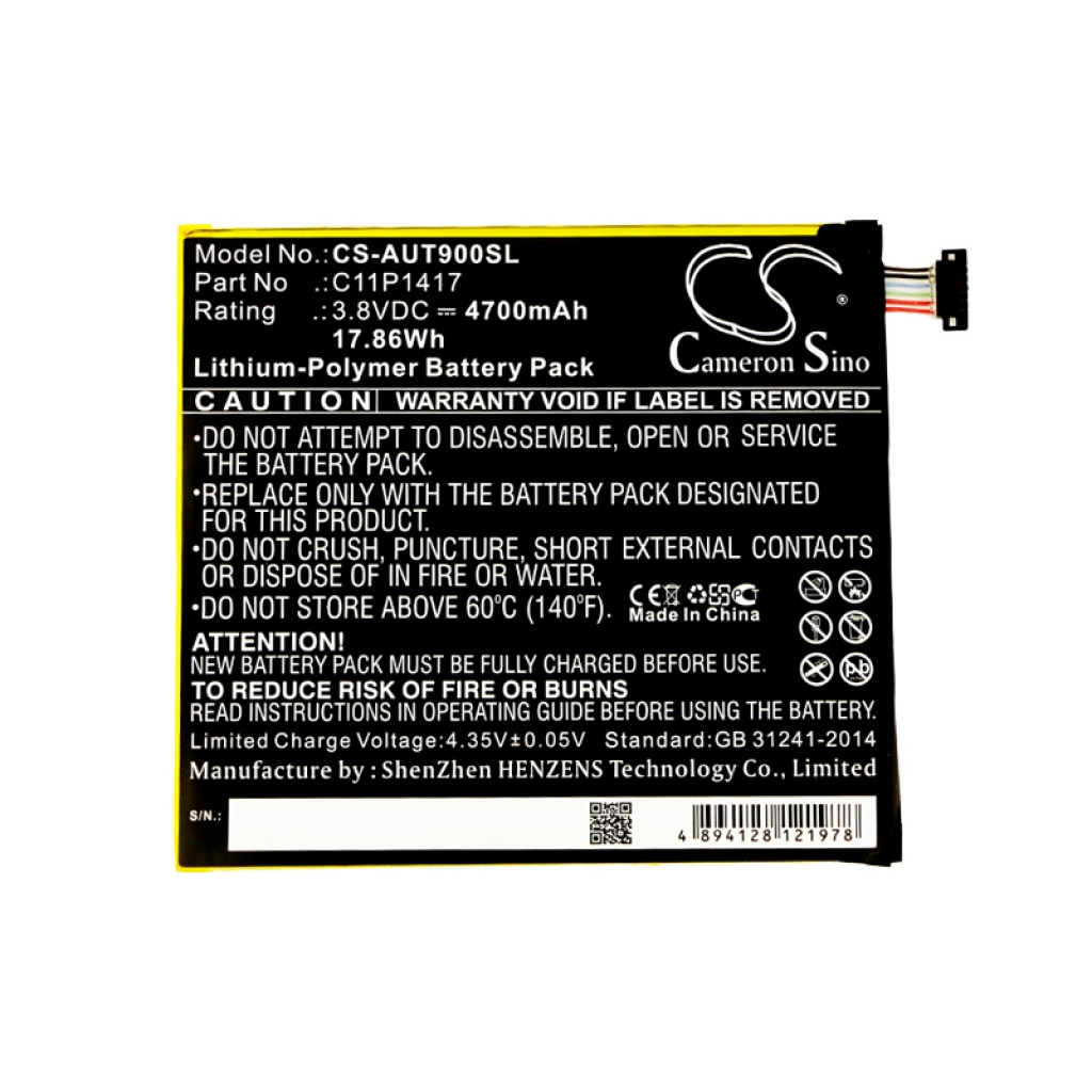 Batería de la tableta Asus CS-AUT900SL