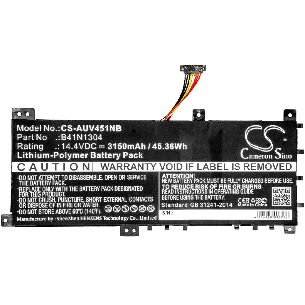 Batería para portátil Asus CS-AUV451NB
