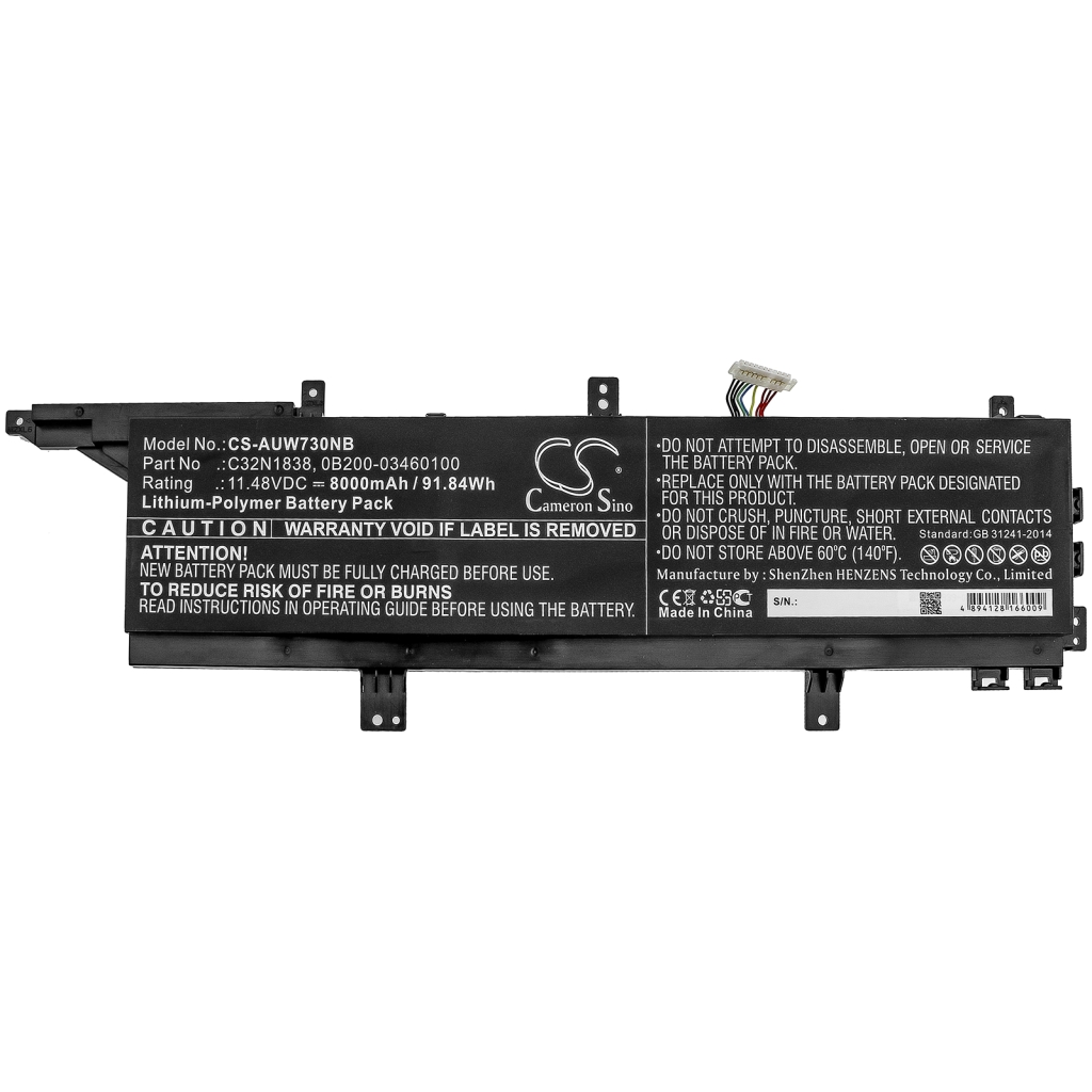 Batería para portátil Asus CS-AUW730NB