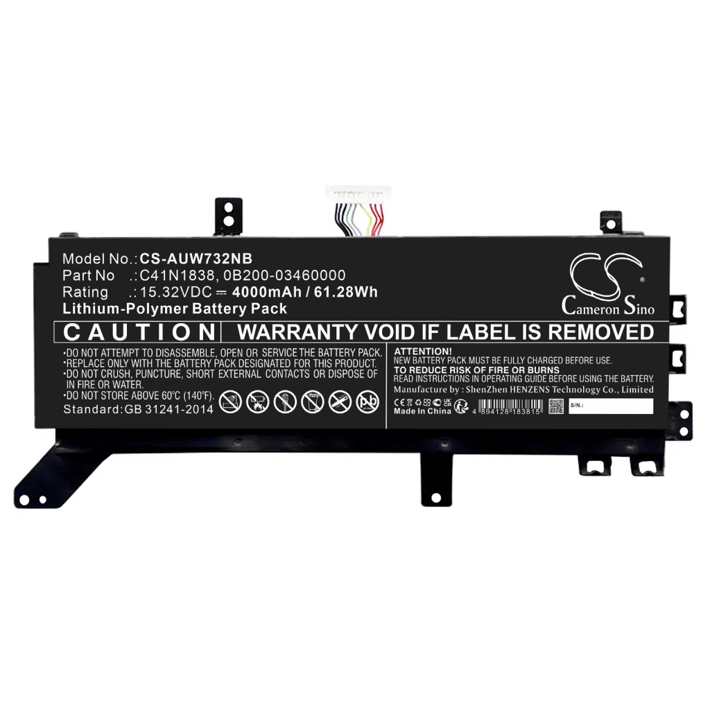 Batería para portátil Asus CS-AUW732NB
