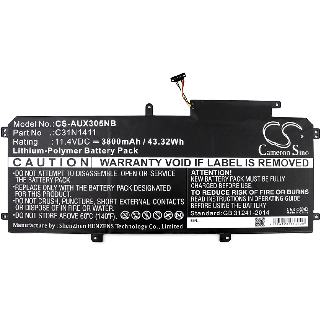 Batería para portátil Asus CS-AUX305NB