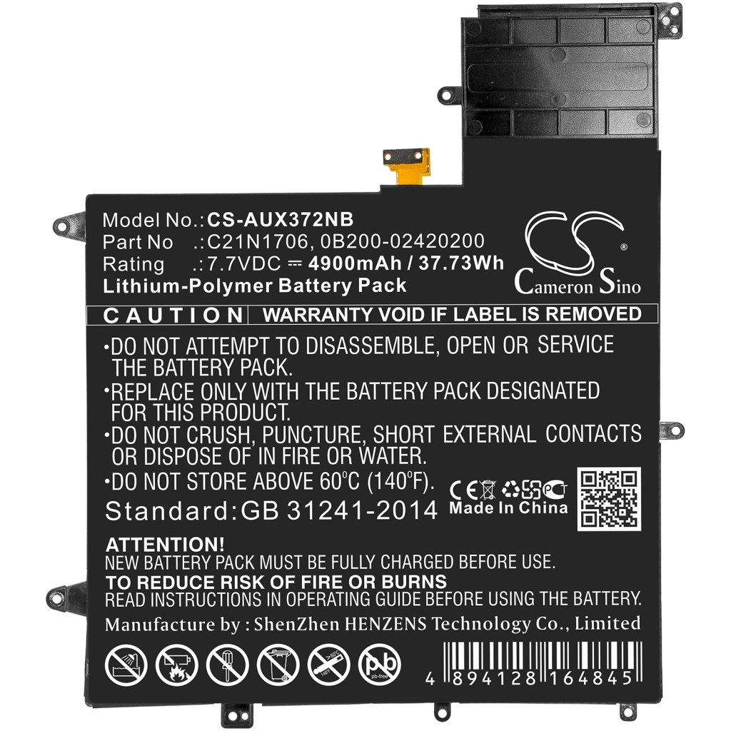 Batería para portátil Asus UX370UA