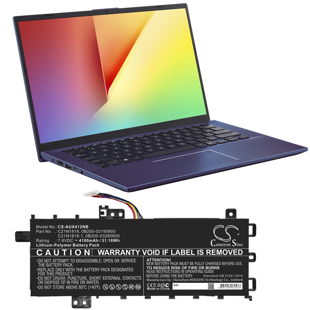 Batería para portátil Asus CS-AUX412NB