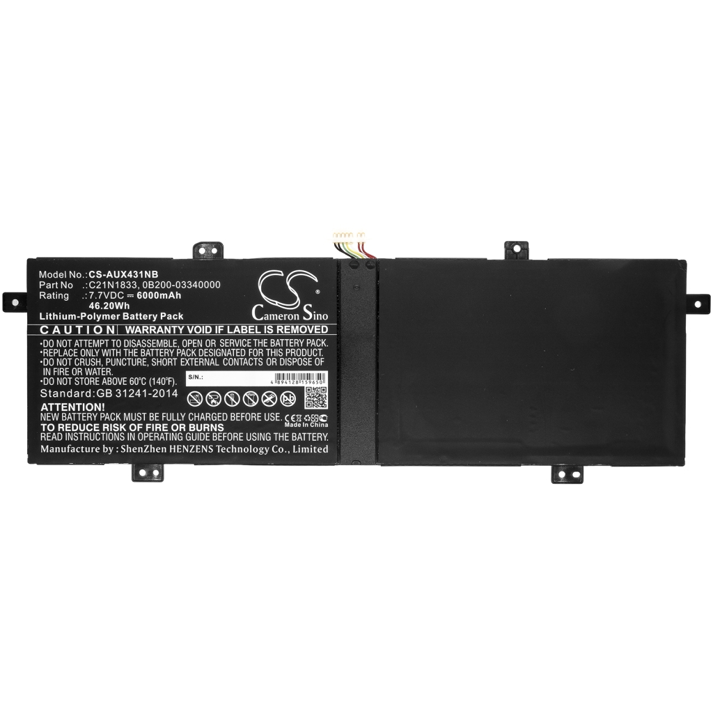 Batería para portátil Asus CS-AUX431NB